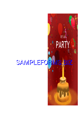 Birthday Invitation Template 1 docx pdf free