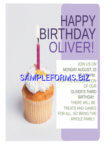 Birthday Invitation Template 2 docx pdf free
